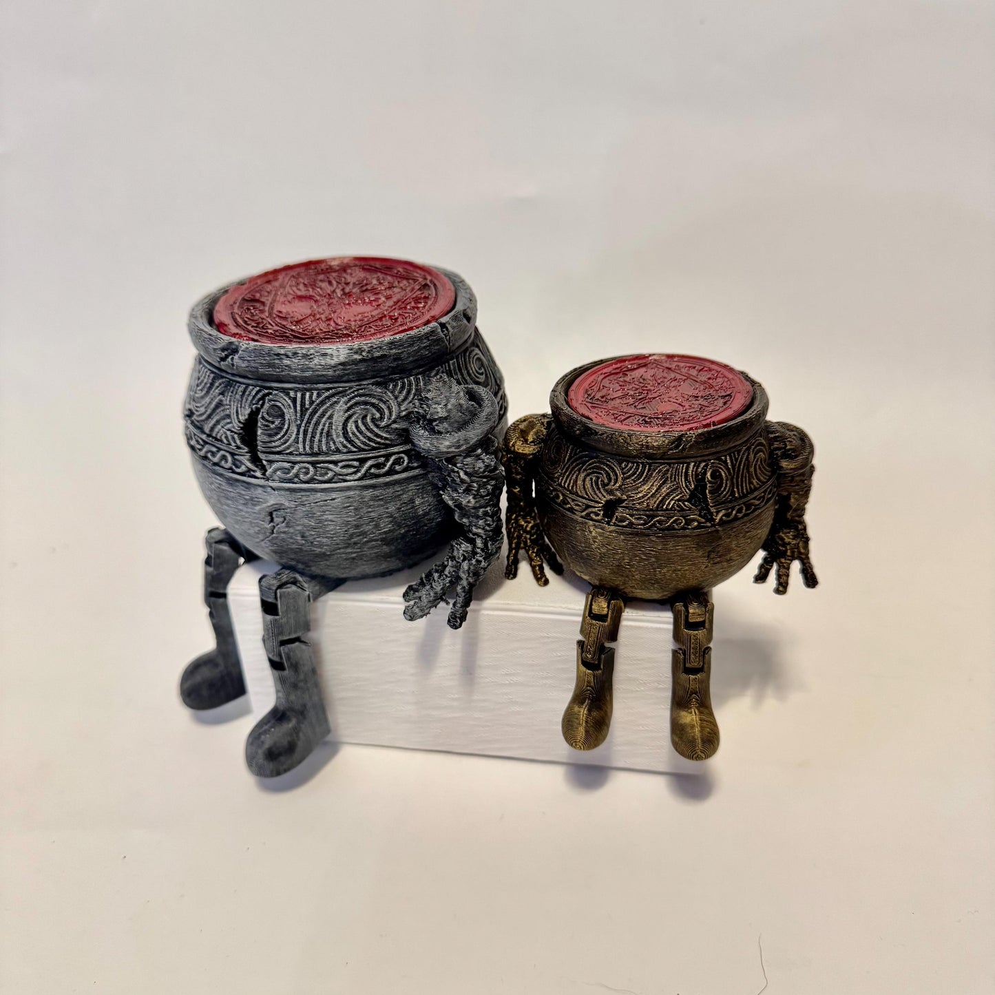 Alexander Pot Iron Fist Companion from Elden Ring with articulated legs.