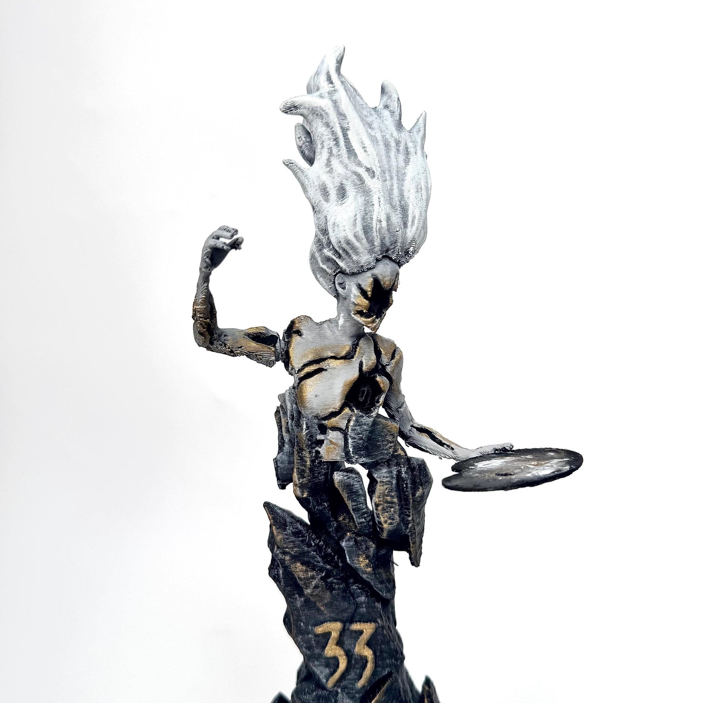 Hand-Painted 3D Printed Monolith Figurine - Clair Obscur Expedition 33 Inspired - Alternative Funart version.