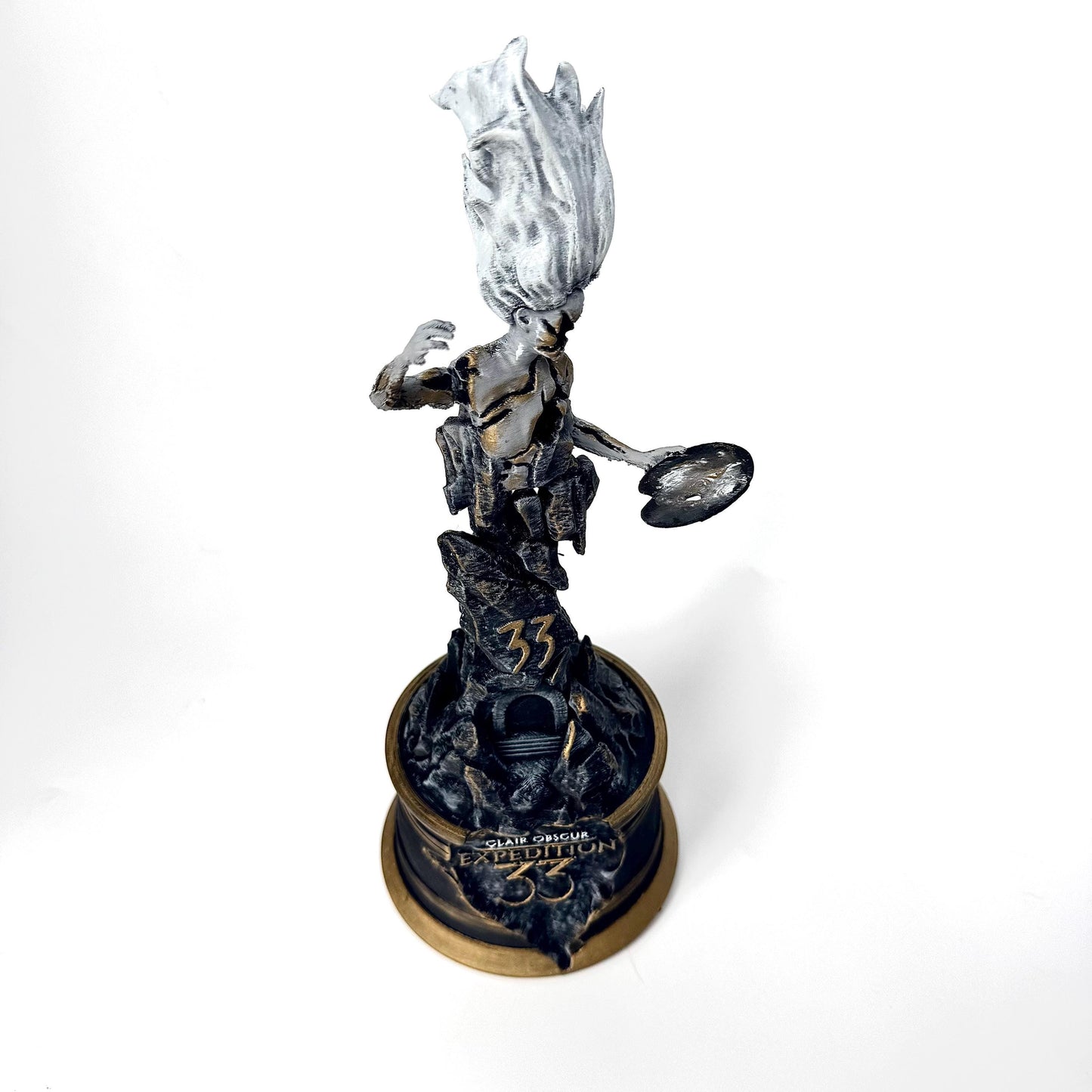 Hand-Painted 3D Printed Monolith Figurine - Clair Obscur Expedition 33 Inspired - Alternative Funart version.