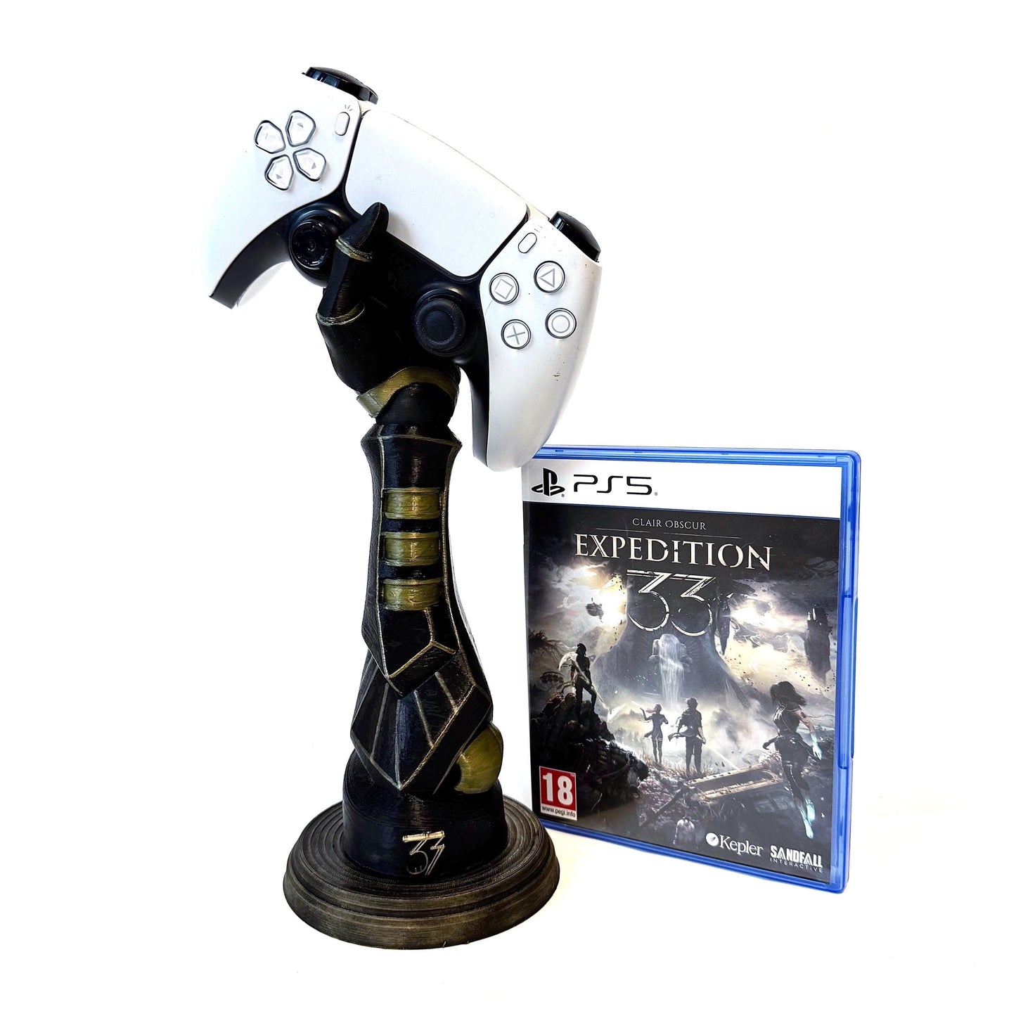 Proteza dłoni Gustave'a - Clair Obscur Expedition 33 - podstawka pod kontroler do PlayStation/Xbox Pad - Simon - Maelle