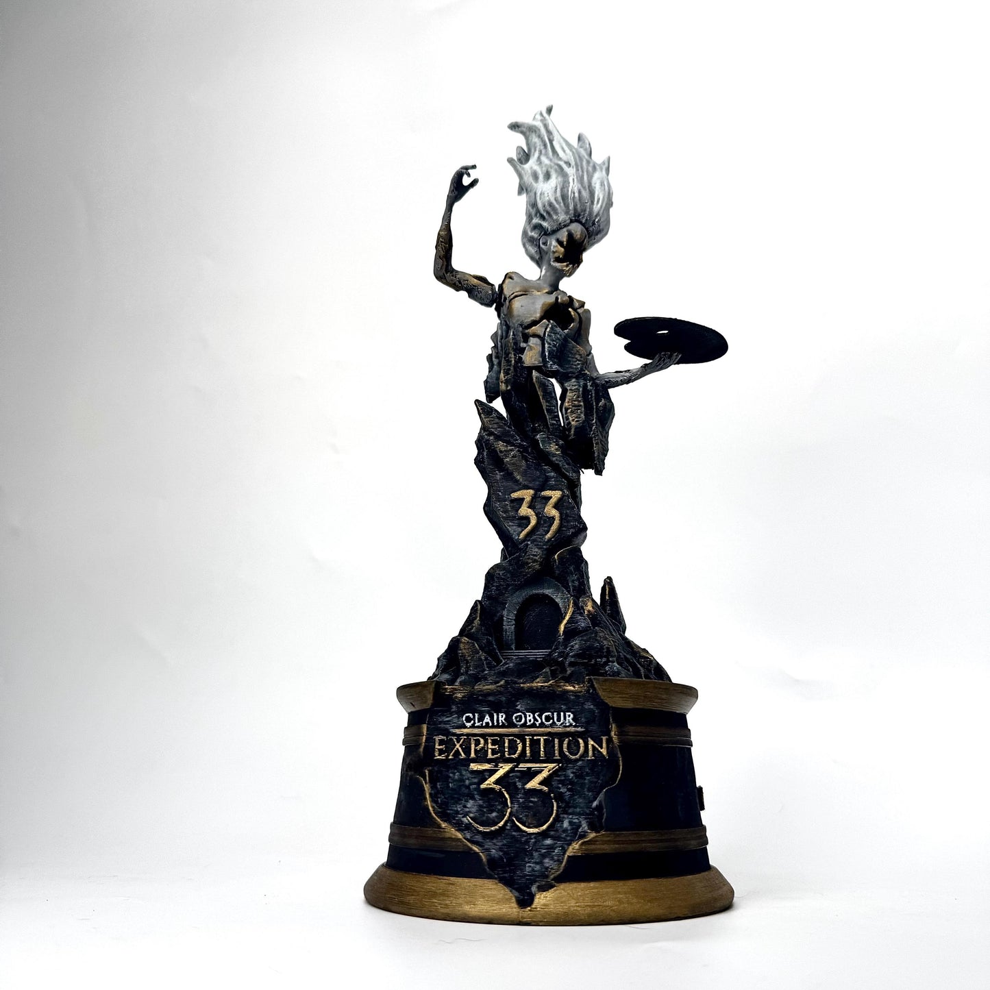 Hand-Painted 3D Printed Monolith Figurine - Clair Obscur Expedition 33 Inspired - Alternative Funart version.