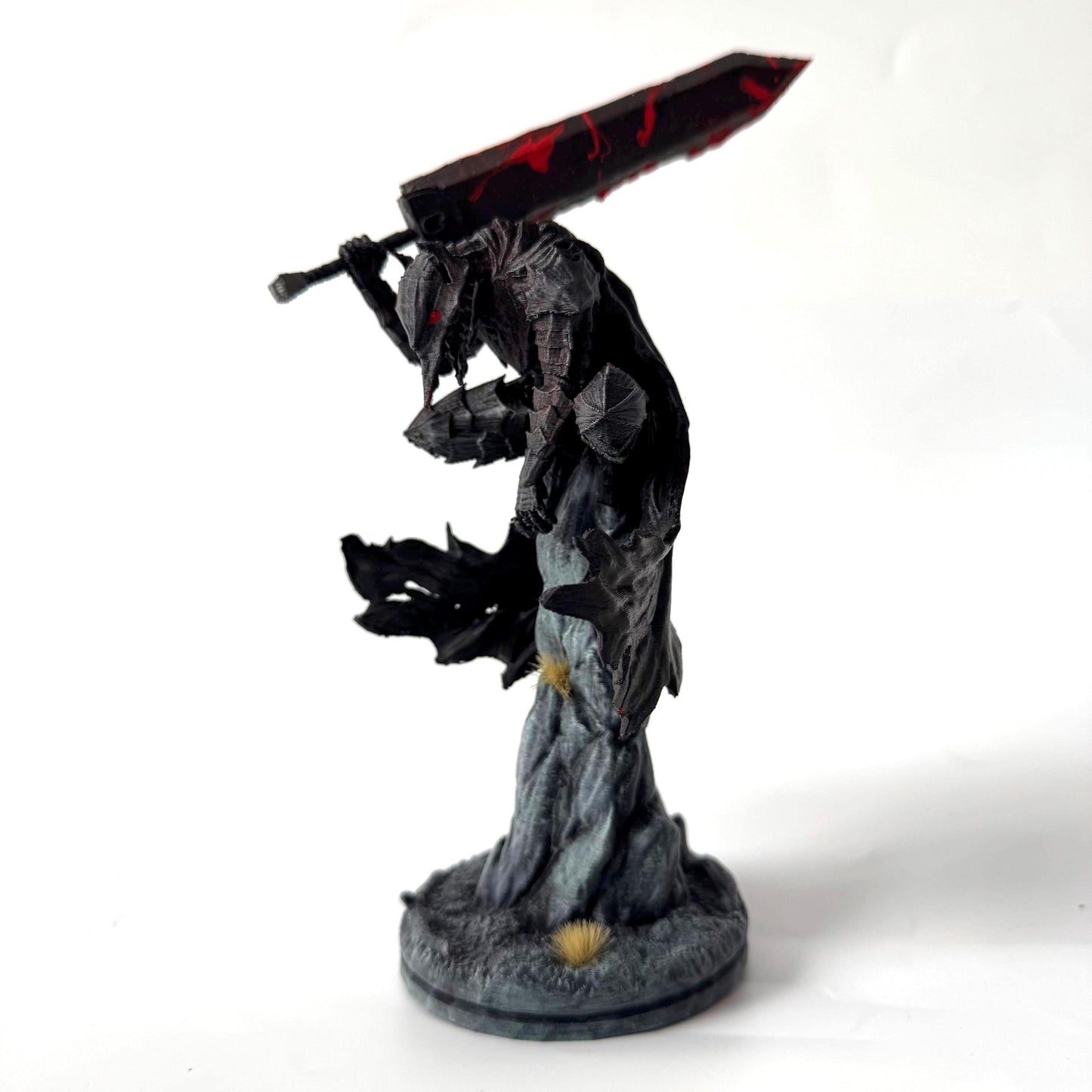 Berserk Guts Figurine from timeless anime - Giant Bloody Sword with Wolf Mask