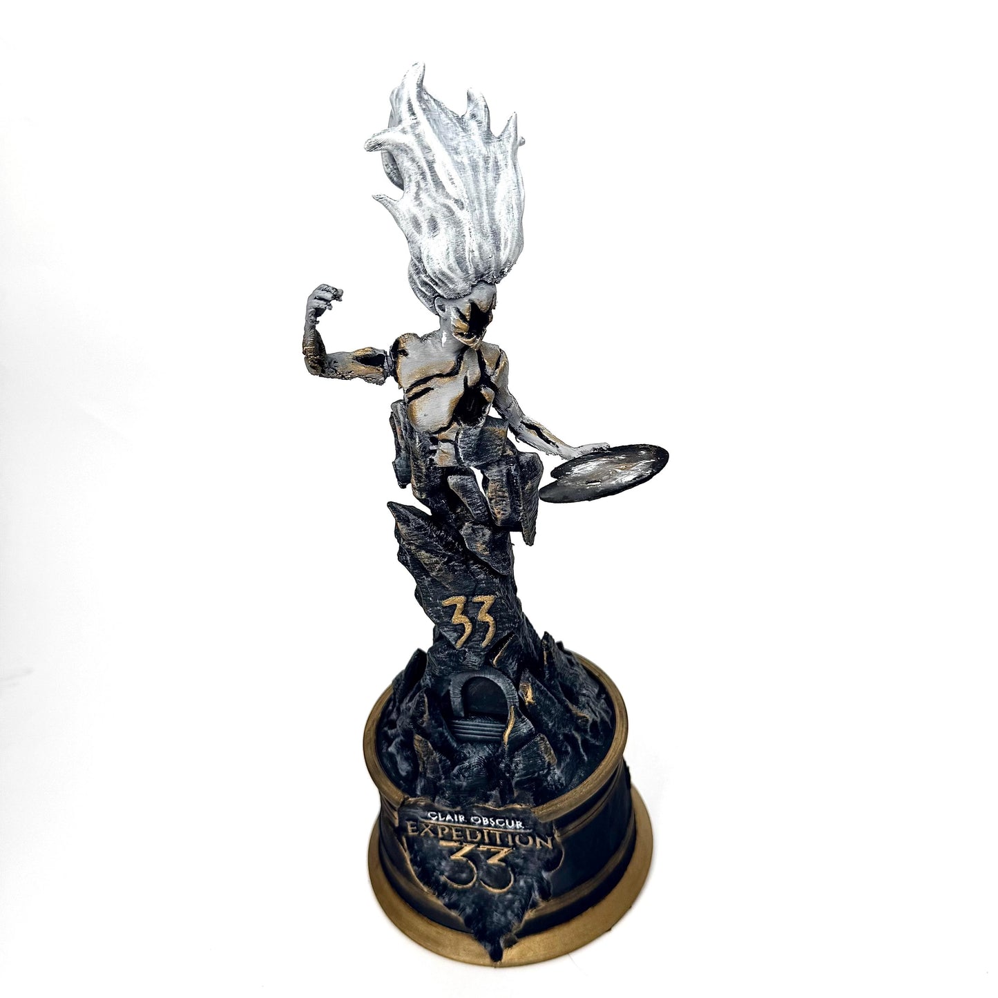 Hand-Painted 3D Printed Monolith Figurine - Clair Obscur Expedition 33 Inspired - Alternative Funart version.