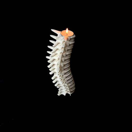 Spine Candlestick: 3D Printed Wizard Decor - Harry Potter Inspired