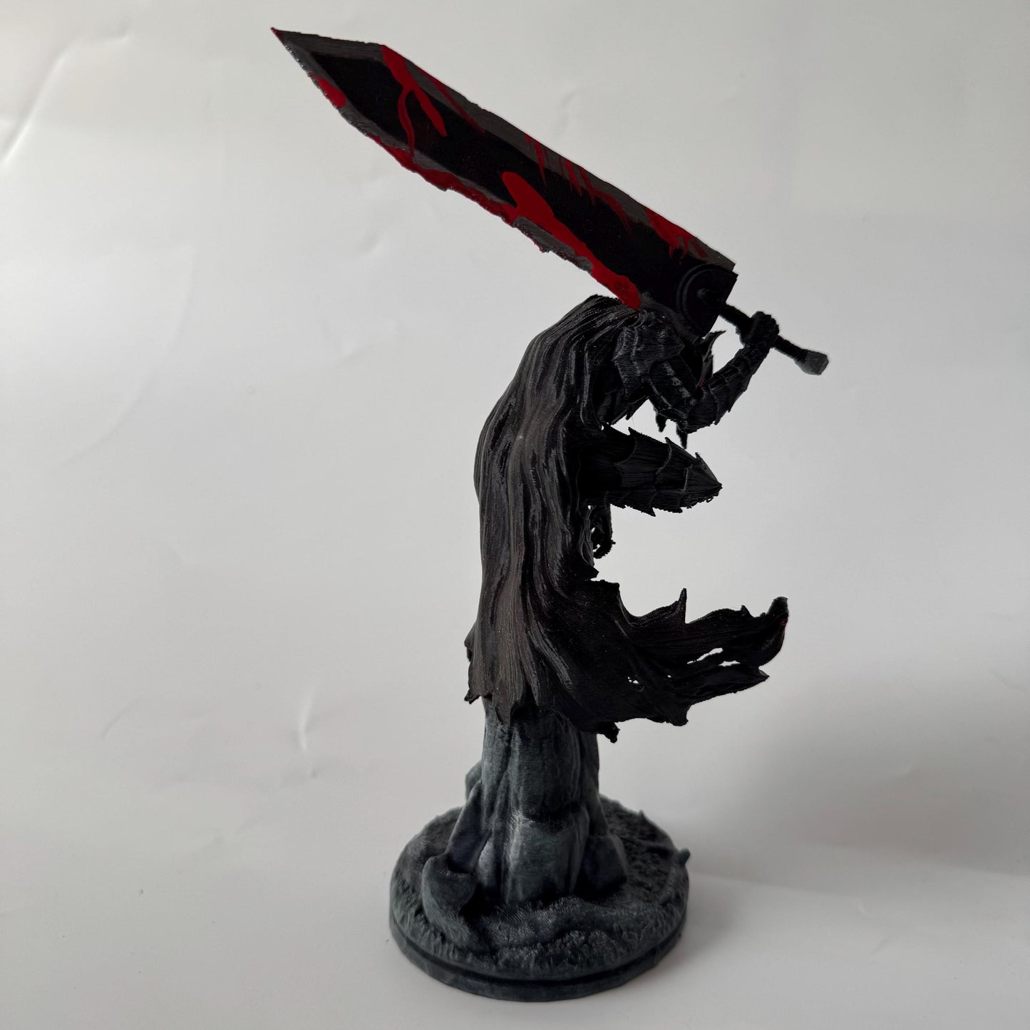 Berserk Guts Figurine from timeless anime - Giant Bloody Sword with Wolf Mask