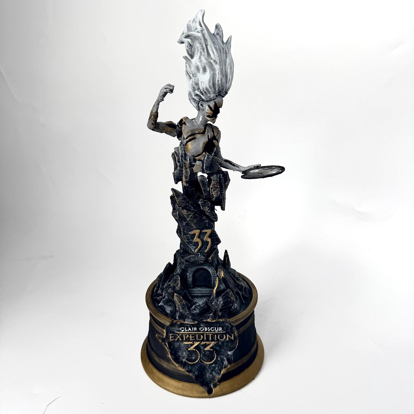 Hand-Painted 3D Printed Monolith Figurine - Clair Obscur Expedition 33 Inspired - Alternative Funart version.