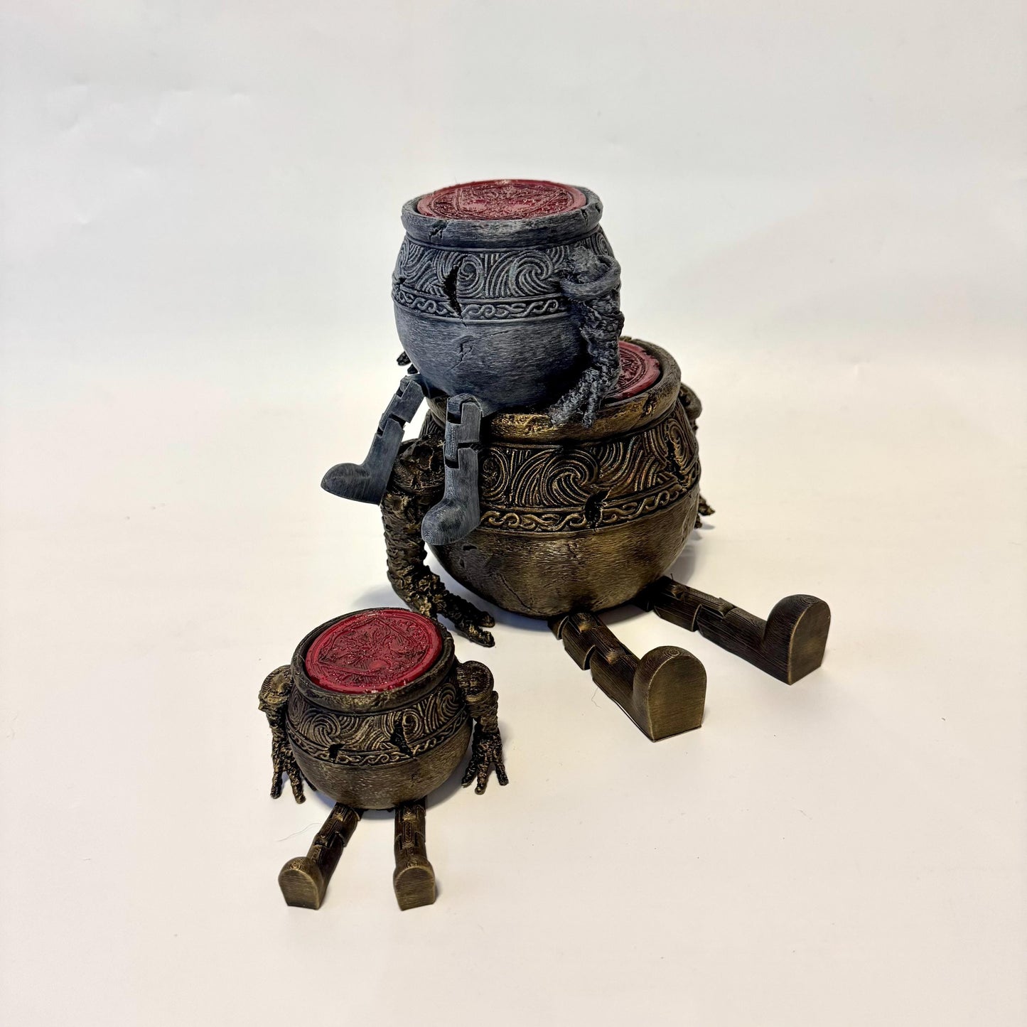 Alexander Pot Iron Fist Companion from Elden Ring with articulated legs.