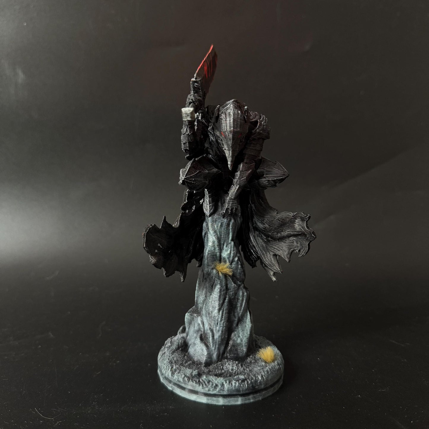 Berserk Guts Figurine from timeless anime - Giant Bloody Sword with Wolf Mask