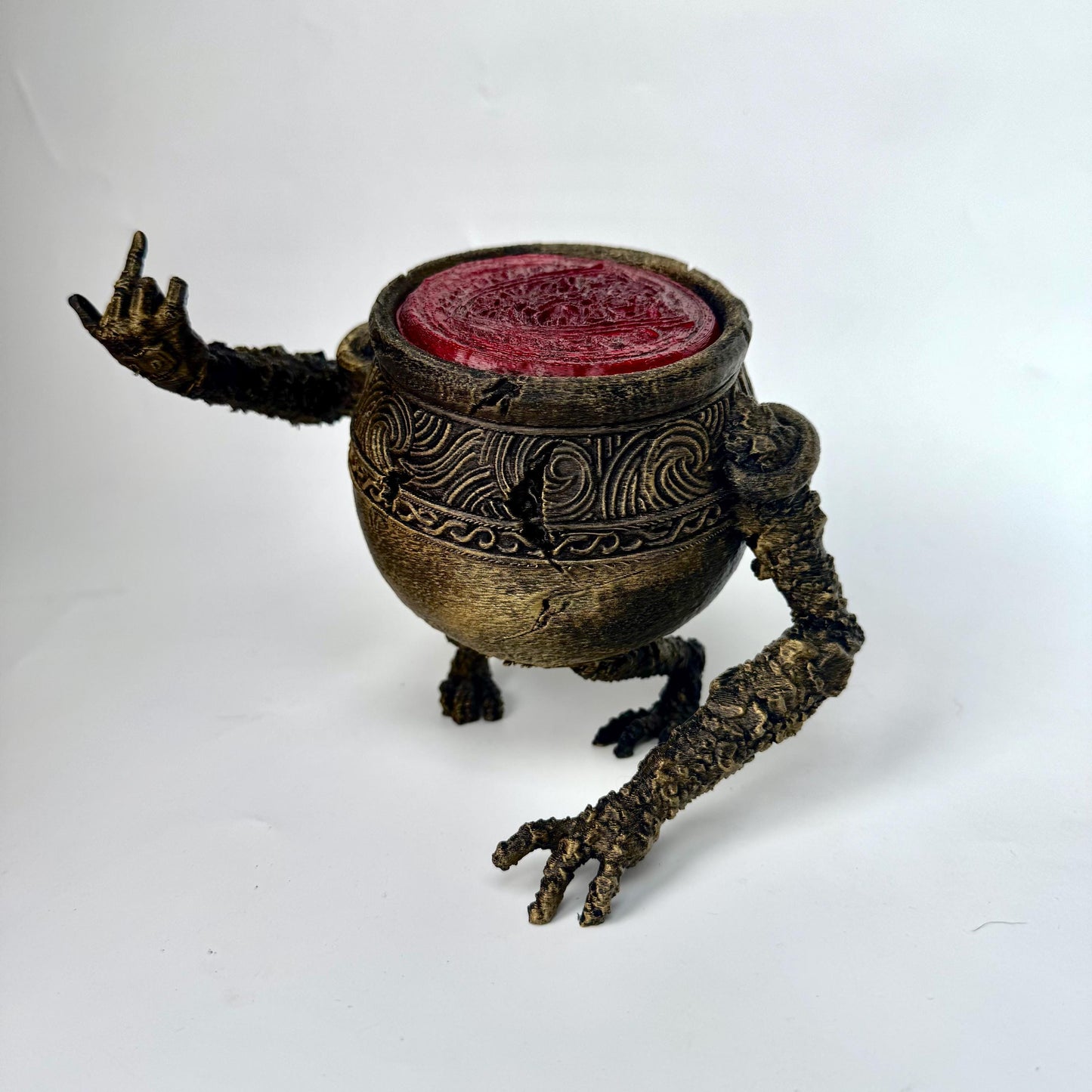 Hand-Painted Iron Fist Alexander Figurine: Elden Ring Fan Art