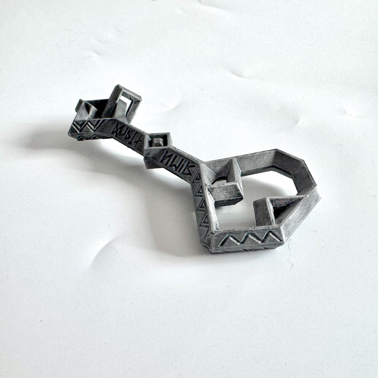 Glowing Key to Erebor | 3D Printed | Fluorescent Paint | Hobbit & Lord of the Rings Inspired Collectible