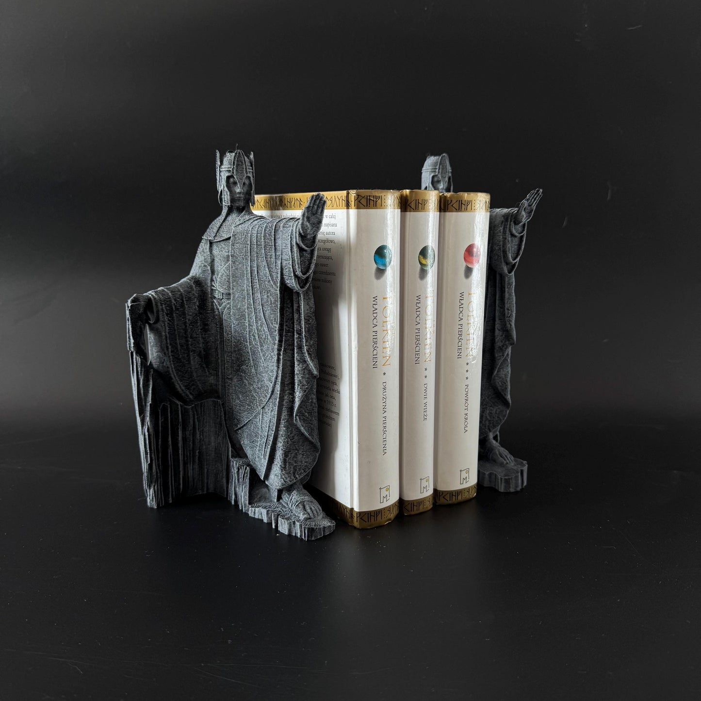 Argonath Statue Bookends: Stone-Style Lord of the Rings Decor