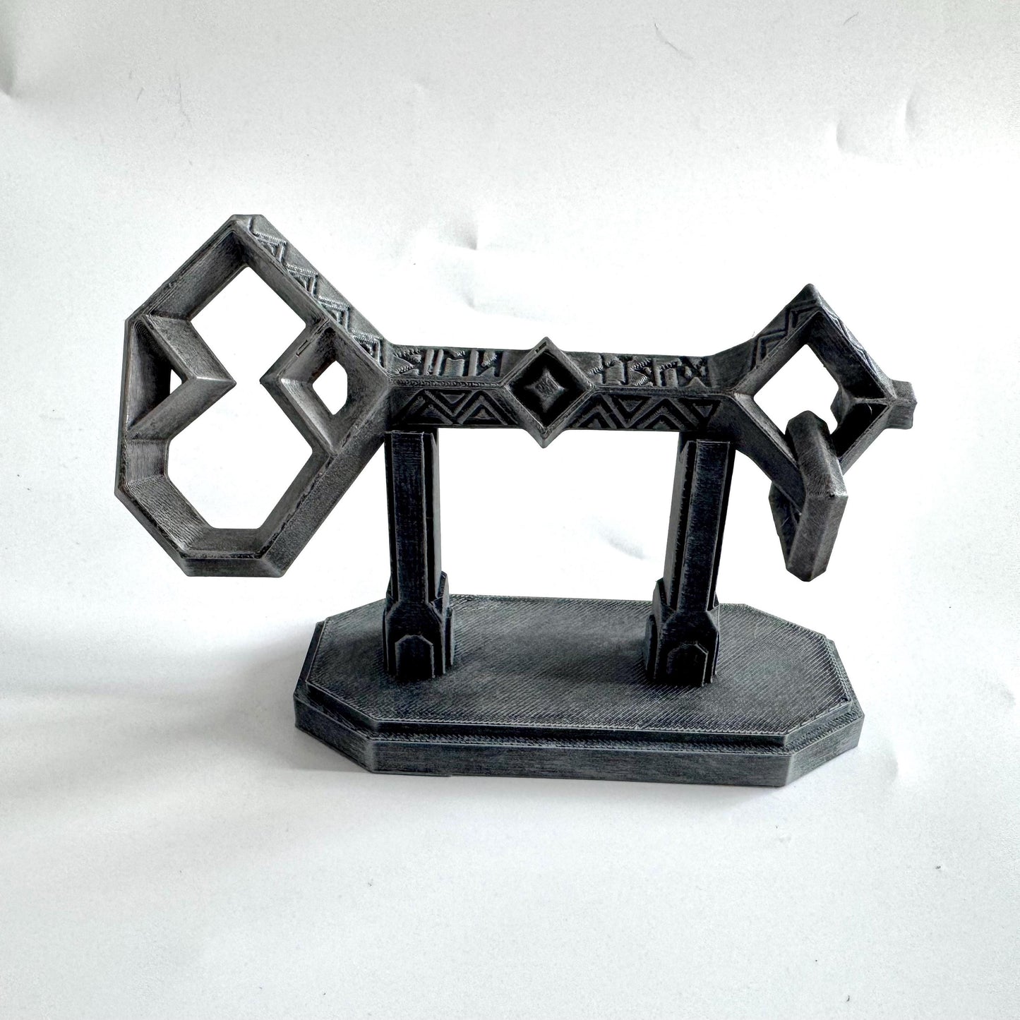 Glowing Key to Erebor | 3D Printed | Fluorescent Paint | Hobbit & Lord of the Rings Inspired Collectible