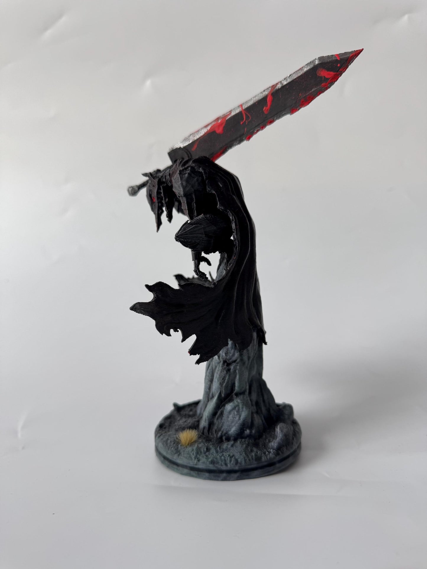 Berserk Guts Figurine from timeless anime - Giant Bloody Sword with Wolf Mask