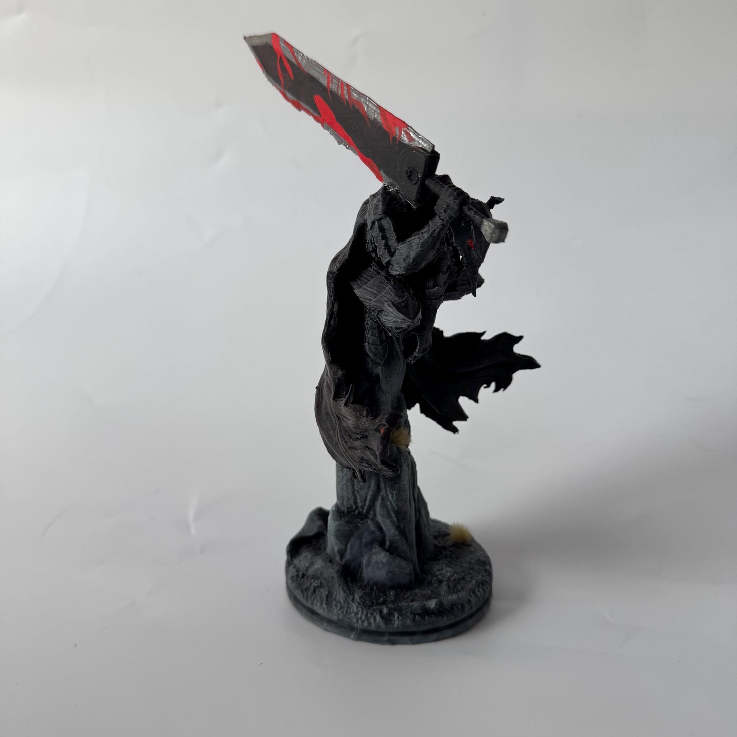 Berserk Guts Figurine from timeless anime - Giant Bloody Sword with Wolf Mask